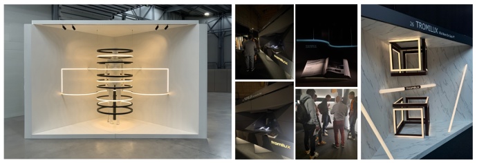 imagens da Tromilux em feiras de iluminação